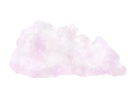 realistisk vattenfärg moln isolerat på genomskinlighet bakgrund png
