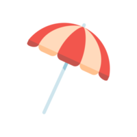 coloré plage parapluies pour protection de été plage chaleur. png