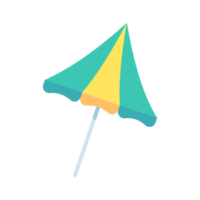 colorful beach umbrellas For protection from summer beach heat. png