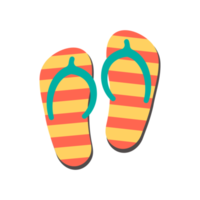 flip flop beach shoes Relaxing by the sea during the holidays png