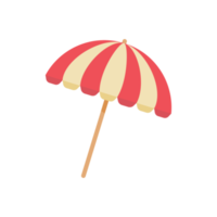 colorida de praia guarda-chuvas para proteção a partir de verão de praia aquecer. png