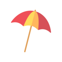 coloré plage parapluies pour protection de été plage chaleur. png