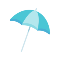 colorida de praia guarda-chuvas para proteção a partir de verão de praia aquecer. png