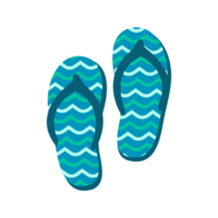 Flip Flop Strand Schuhe entspannend durch das Meer während das Ferien png