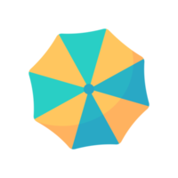 colorful beach umbrellas For protection from summer beach heat. png