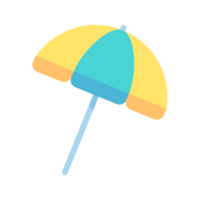 färgrik strand paraplyer för skydd från sommar strand värme. png