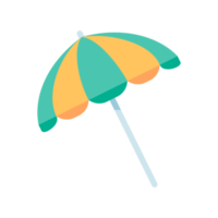 colorful beach umbrellas For protection from summer beach heat. png