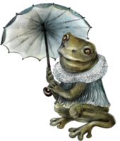 süß Karikatur Frosch, Hand farbig Zeichnung. zum Design png