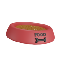 3d Rendering pet and paw food png