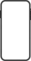 Smartphone interface, phone mockup with empty screen png