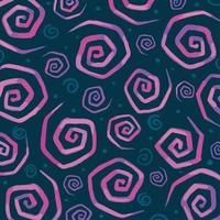 verde antecedentes con rosado arremolinándose decorativo línea modelo vector aislado en cuadrado modelo para social medios de comunicación plantilla, papel y textil bufanda imprimir, envase papel, póster.