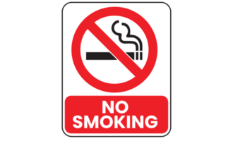 Nein Rauchen Zeichen auf transparent Hintergrund png