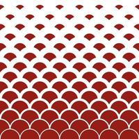 Seamless pattern with red circles on white background. Vector illustration.