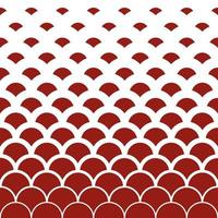 Seamless pattern with red circles on white background. Vector illustration.