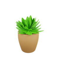 bloem pot 3d illustratie png