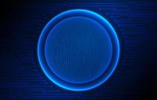 Modern Holographic Globe on Technology Background vector