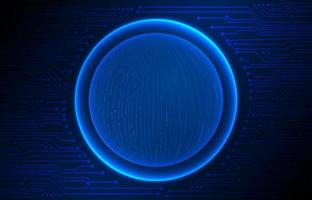 Modern Holographic Globe on Technology Background vector