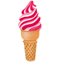 Ice Cream Watercolor Illustration png