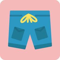 icono de vector de pantalones cortos