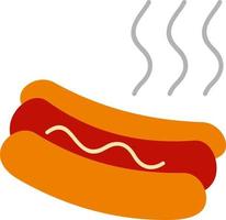 icono de vector de perro caliente