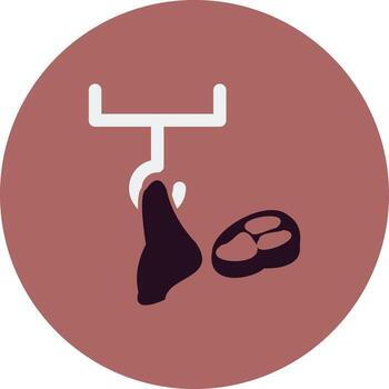 icono de vector de carne