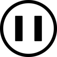 Pause button Vector Icon