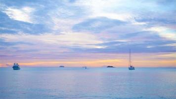 Stunning beautiful sunset on an exotic caribbean beach video