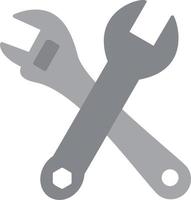 Cross Wrench Vector Icon