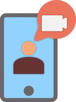 Video chat Vector Icon