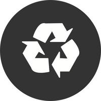 icono de vector de reciclaje