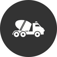 icono de vector de camión de cemento