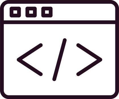 icono de vector de codificación web