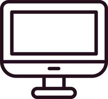 icono de vector de pantalla de monitor