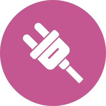 icono de vector de enchufe