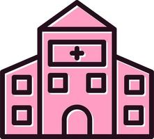 icono de vector de hospital