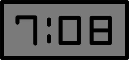 Digital Clock Vector Icon