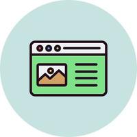 blog browser Vector Icon