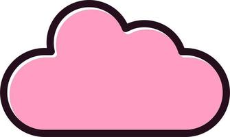 icono de vector de nube