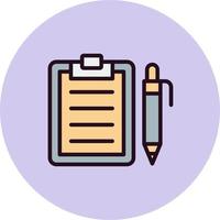 icono de vector de bloc de notas