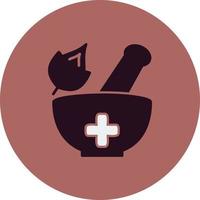 Herbal treatment Vector Icon