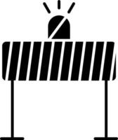 Road barrier Vector Icon