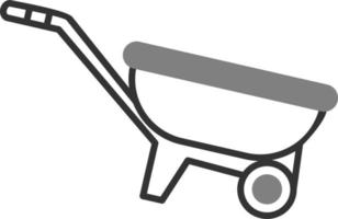 Wheel Barrow Vector Icon