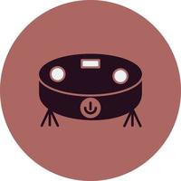 Robot vacuum cleaner Vector Icon