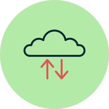 icono de vector de nube