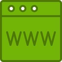 icono de vector de navegador web