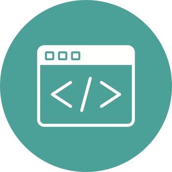 icono de vector de codificación web