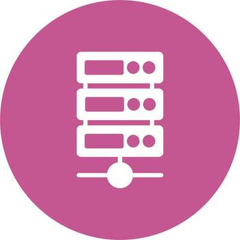icono de vector de servidor de datos