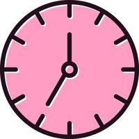 icono de vector de reloj de pared