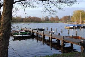 lago en el alemán Munsterland foto