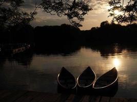 pequeño lago en Alemania foto